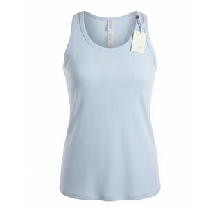 A New Day Women's Ribbed Tank Top Airy Blue Sleeveless Basic, Size XXL 2X, NWT